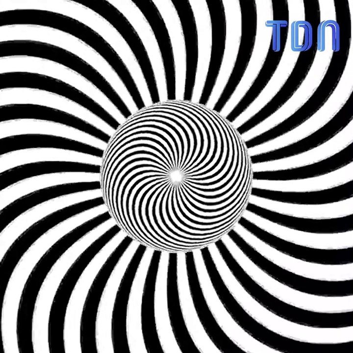 Illusion d’optique en noir et blanc pour entrer dans une autre dimension