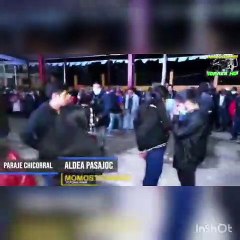 Personas realizan fiesta en aldea de Totonicapán