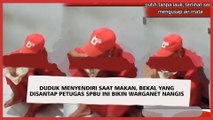 Duduk Menyendiri saat Makan, Bekal yang Disantap Petugas SPBU Ini Bikin Warganet Nangis