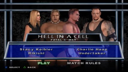 Here Comes the Pain Stacy Keibler(ovr 100) vs Rikishi vs Charlie Haas vs Undertaker