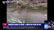 Inondations dans le Gard: l'eau est en train de s'évacuer sur la route de Vergèze