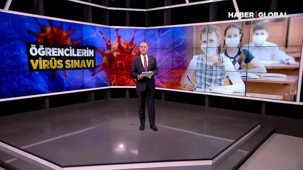 Öğrencilerin virüs sınavı