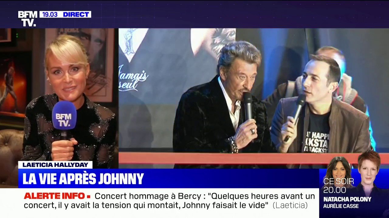Pour Laeticia Hallyday, "Johnny aurait pu partir en tournée" avec le concert commémoratif organisé ce mardi soir