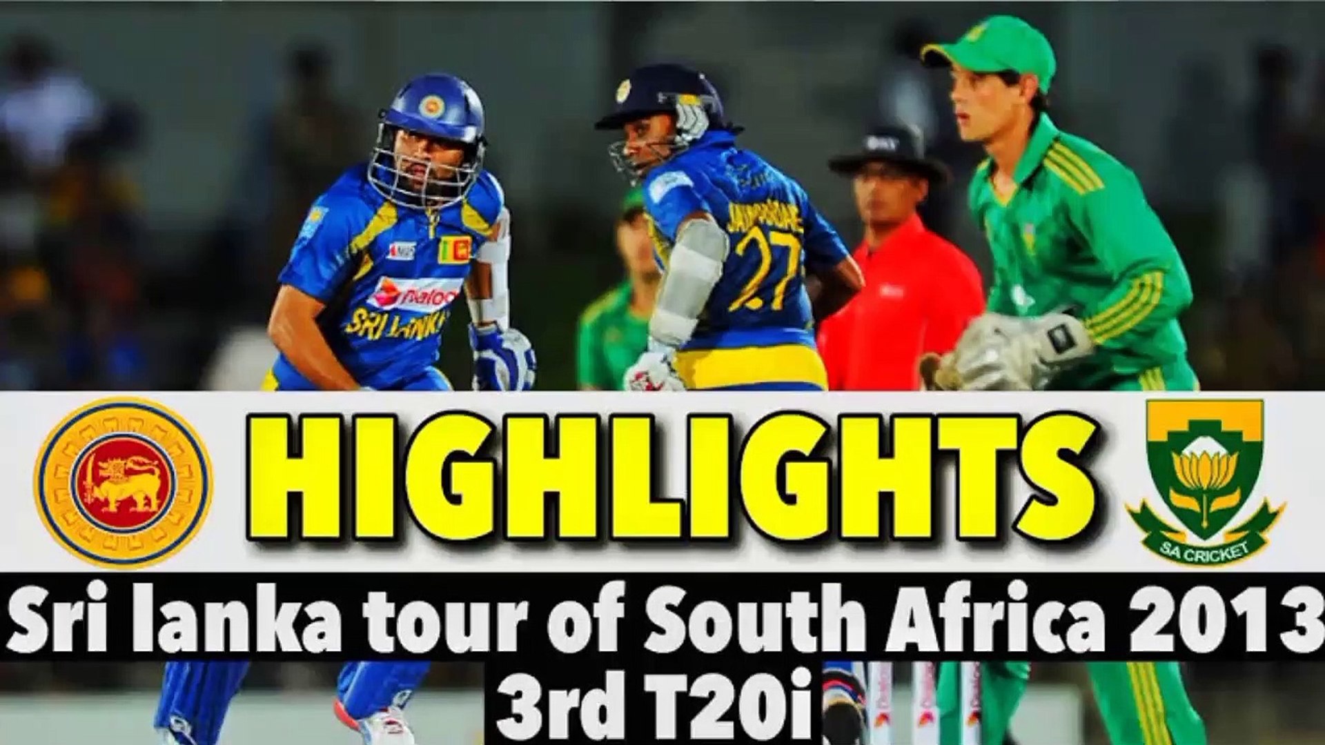 3rd T20I Highlights  Sri Lanka vs South Africa 2021 