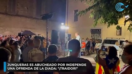 Junqueras es abucheado por independentistas en una ofrenda de la Diada- "¡Traidor!"