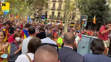 DIADA 2021 | GRAN APLAUDIMENT AL PRESIDENT QUIM TORRA
