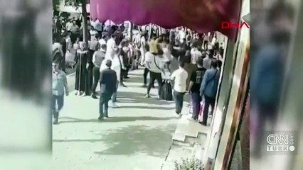 Esnaf ile alkollü olduğu öne sürülen kişiler arasında kavga