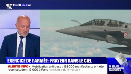 Exercice de l'armée: frayeur dans le ciel francilien