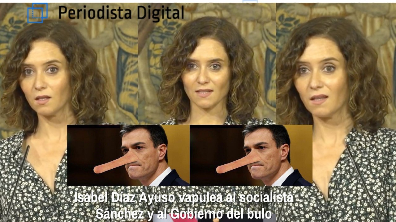 Isabel Díaz Ayuso vapulea al socialista Sánchez y su Gobierno del Bulo