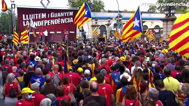 El discurs de Jordi Gaseni, president de l'AMI, a la manifestació de la Diada: Que es fotin, que es fotin, que es fotin!