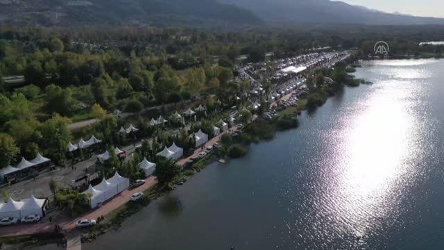 (DRONE) Peyzaj, Süs Bitkileri, Bahçe Sanatları ve Ekipmanları Fuarı sona erdi