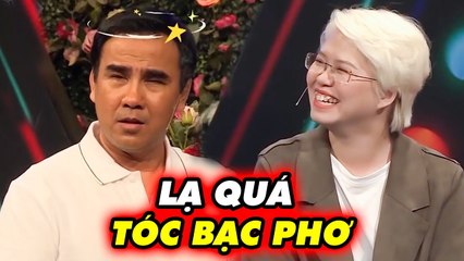 Cô gái TÓC BẠC PHƠ đi hẹn hò tìm người yêu khiến MC Quyền Linh BỐI RỐI, bạn trai BẬT KHÓC NỨC NỞ