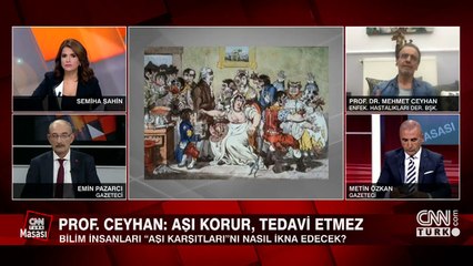 Prof. Dr. Ceyhan, CNN TÜRK’te: Aşı korur, tedavi etmez