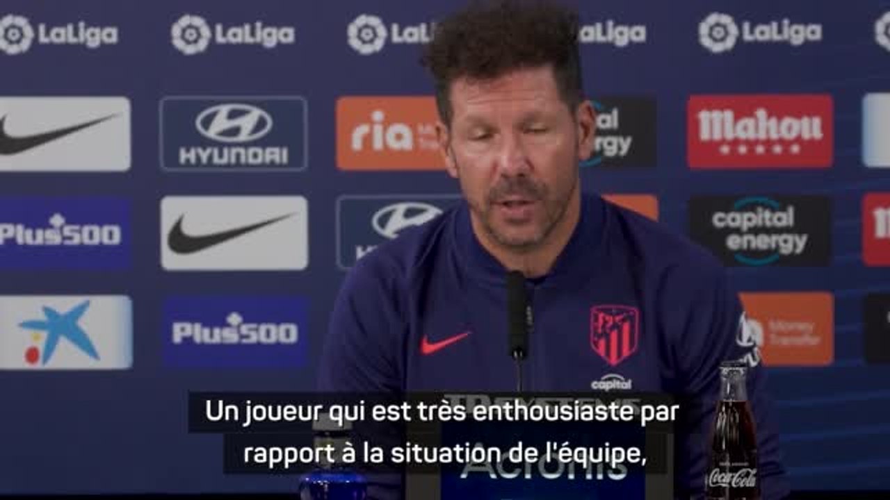 Atl Madrid - Simeone : "Les supporters seront exigeants avec Griezmann”