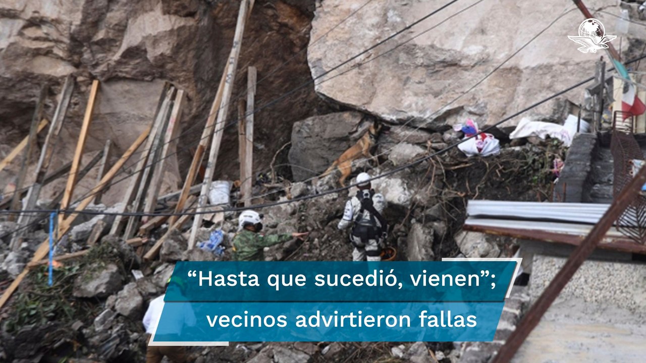 “Venían y no hacían nada”: vecinos aseguran haber denunciado fallas en el Cerro del Chiquihuite
