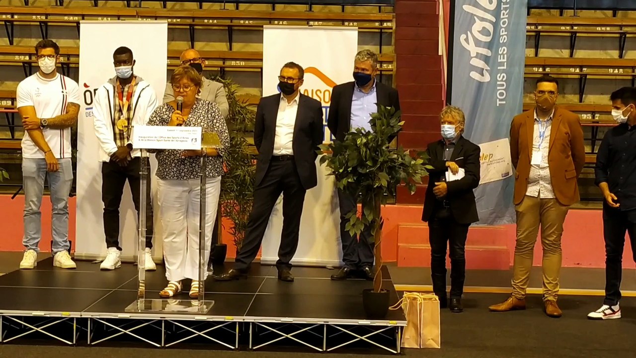 Inauguration de l'Office des Sports et de la Maison Sport Santé de l'arrageois - Discours de Conseillère municipale déléguée - 11/09/2021