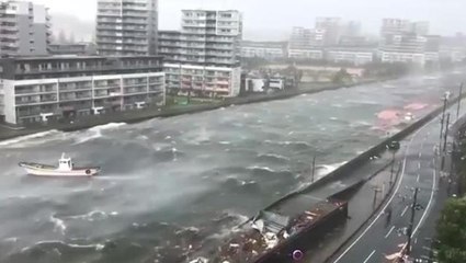 Japonya'da Chanthu Tayfunu alarmı! Yetkililer, halka sağlam binalara sığınmaları çağrısında bulundu