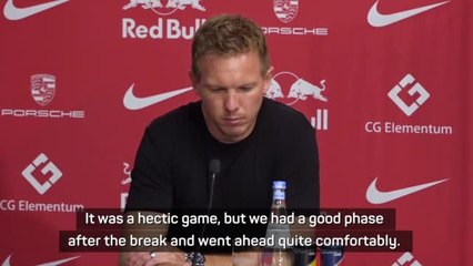 Nagelsmann relieved with victory after 'hectic game'