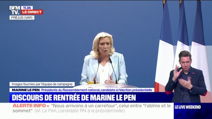 Marine Le Pen: "Au fil des jours, le pays semble échapper à tout contrôle"