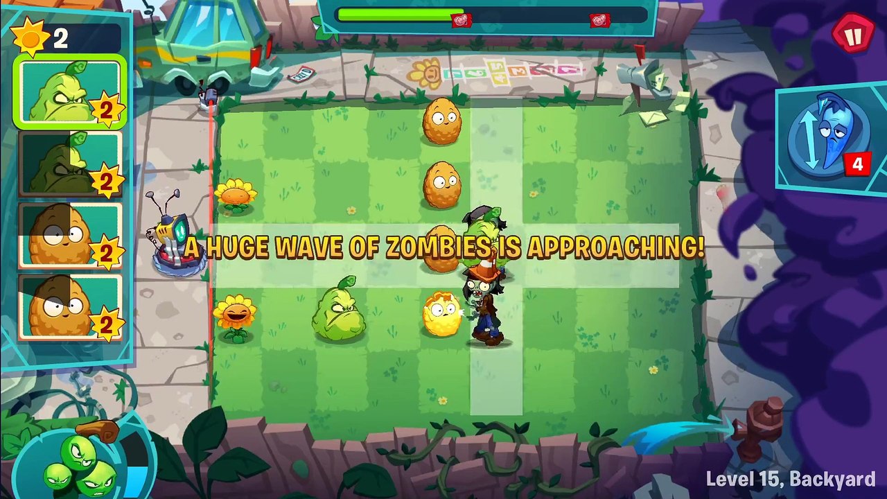 Plants vs. Zombies 3 (Beta) - Level 15, Backyard