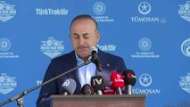 Dışişleri Bakanı Çavuşoğlu, çiftçilere traktör dağıtım töreninde konuştu