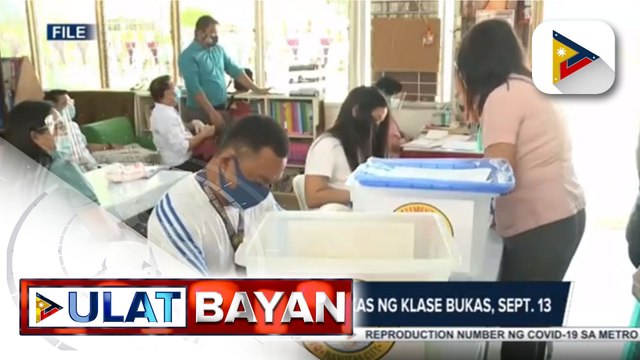 DepEd, handa na sa pagbubukas ng klase bukas, Setyembre 13