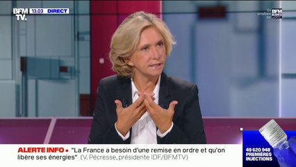 Valérie Pécresse: "Le pass sanitaire, c'est une contrainte qui libère car elle évite les reconfinements"