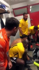 La joie du vestiaire pour la réserve !!