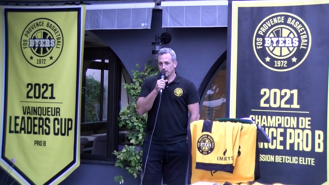 Extrait du discours de Rémi Giuitta lors de la soirée de présentation de Fos Provence Basket