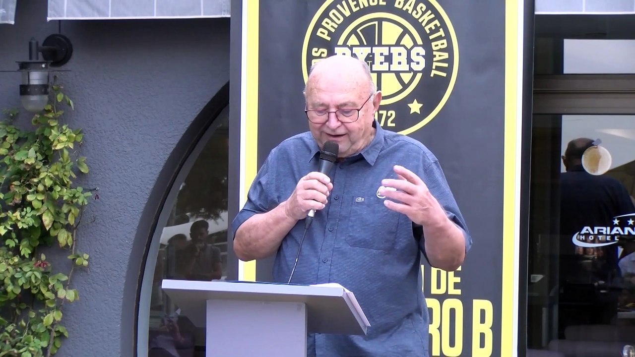 Extrait du discours de JP Barnès lors de la soirée de présentation de Fos Provence Basket