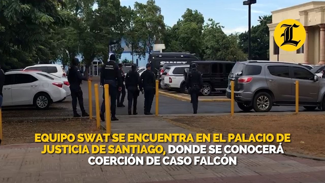 Equipo Swat se encuentra en el Palacio de Justicia de Santiago, donde se conocerá coerción de caso Falcón