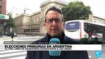 Informe desde Buenos Aires: elecciones primarias con fuertes medidas de bioseguridad