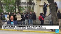 Informe desde Buenos Aires: así avanzan las elecciones primarias en Argentina