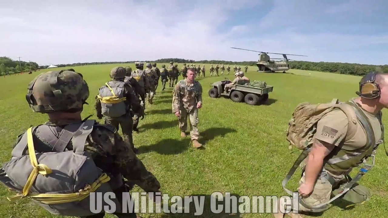 Army Paratrooper • Go Pro Helmet Camera View
