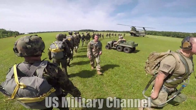 Army Paratrooper • Go Pro Helmet Camera View
