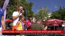 Serbest Dalış Türkiye Şampiyonası'nın ödül töreni gerçekleştirildi