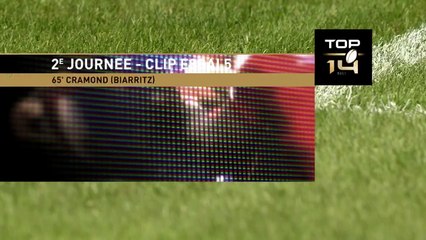 TOP 14 - Essai de Andrew CRAMOND (BO) - USA Perpignan - Biarritz Olympique - J02 - Saison 2021/2022