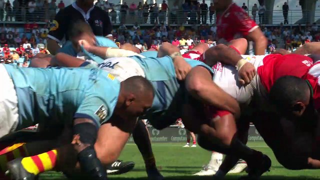 TOP 14 - Essai de Tristan TEDDER (USAP) - USA Perpignan - Biarritz Olympique - J02 - Saison 2021/2022