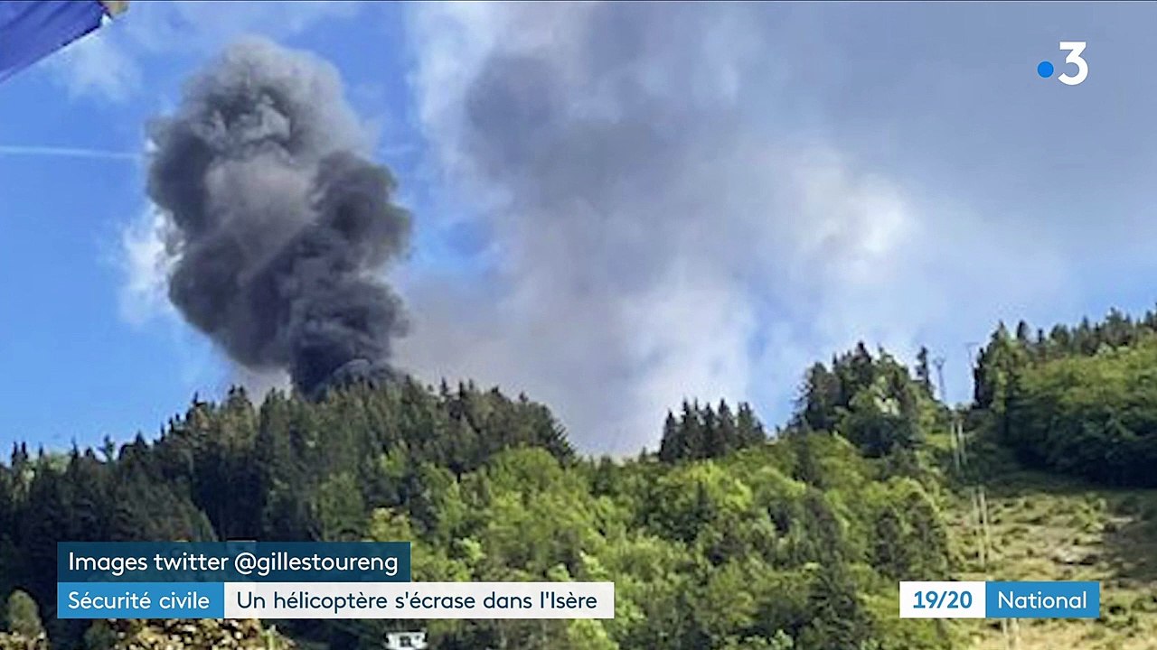 Isère : un hélicoptère de la Sécurité civile s'est écrasé dans le massif du Vercors