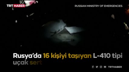 Rusya'da uçak sert iniş yaptı