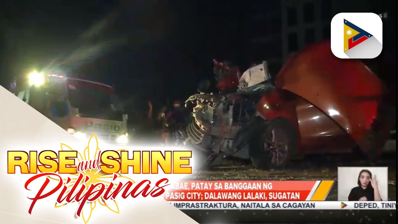 Dalawang babae, patay sa banggaan ng truck at kotse sa Pasig City; dalawang lalaki, sugatan
