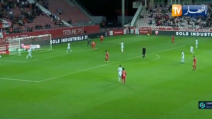 بن زية يبصم على ثنائية مع ديجون في مرمى باستيا