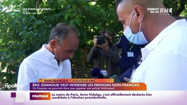 On peut tout dire sur RMC : Eric Zemmour veut interdire les prénoms non-français - 13/09