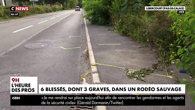 Libercourt : Un rodéo sauvage fait 6 blessés dont trois graves lorsque le conducteur d'une des voitures a perdu le contrôle de son véhicule percutant plusieurs piétons