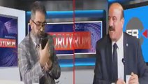 Tansiyon yükseldi, Erzurum Büyükşehir Belediye Başkanı Mehmet Sekmen küfür etti! Canlı yayına damga vuran anlar