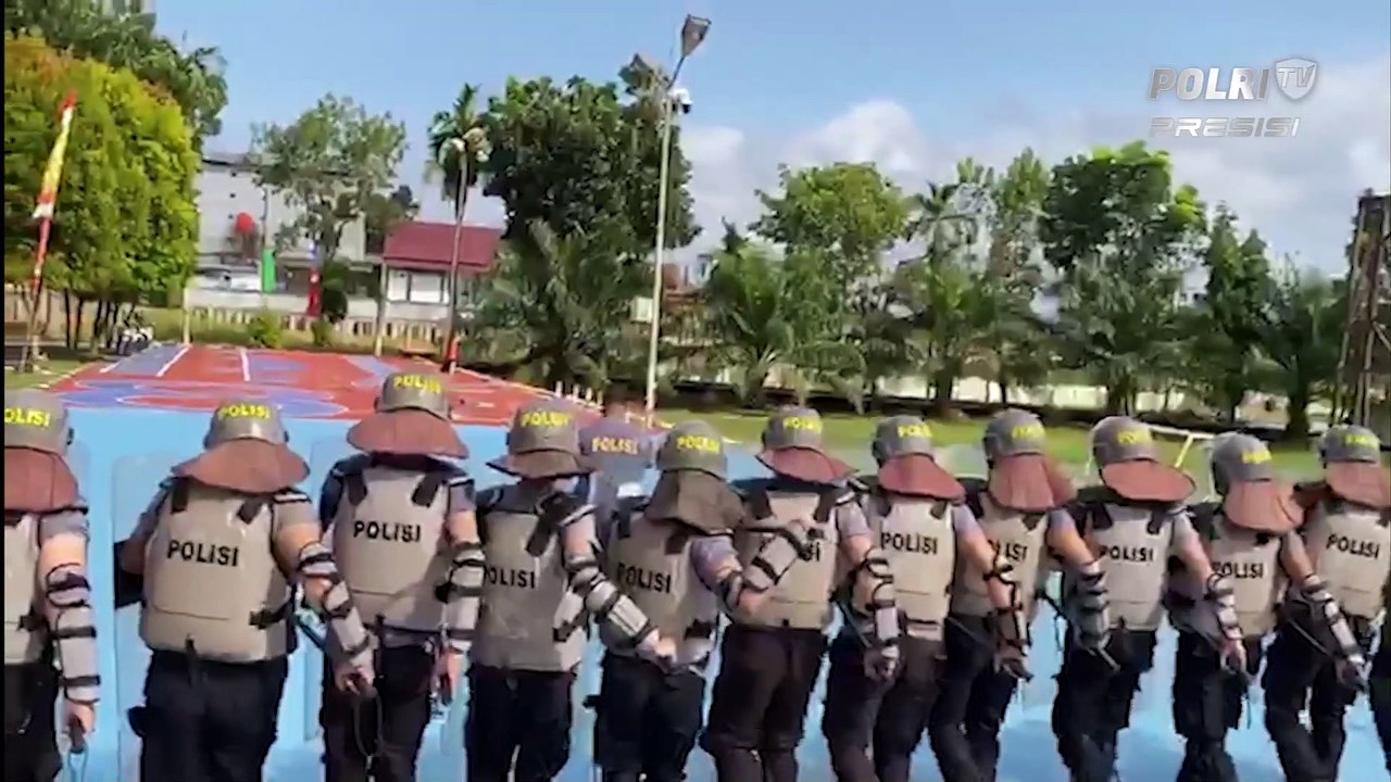 Polres Sekadau Gelar Latihan Dalmas Antisipasi Gangguan Keamanan