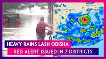 Heavy Rains Lash Odisha, Red Alert Issued In Seven Districts, IMD Predicts Depression Over Bay Of Bengal