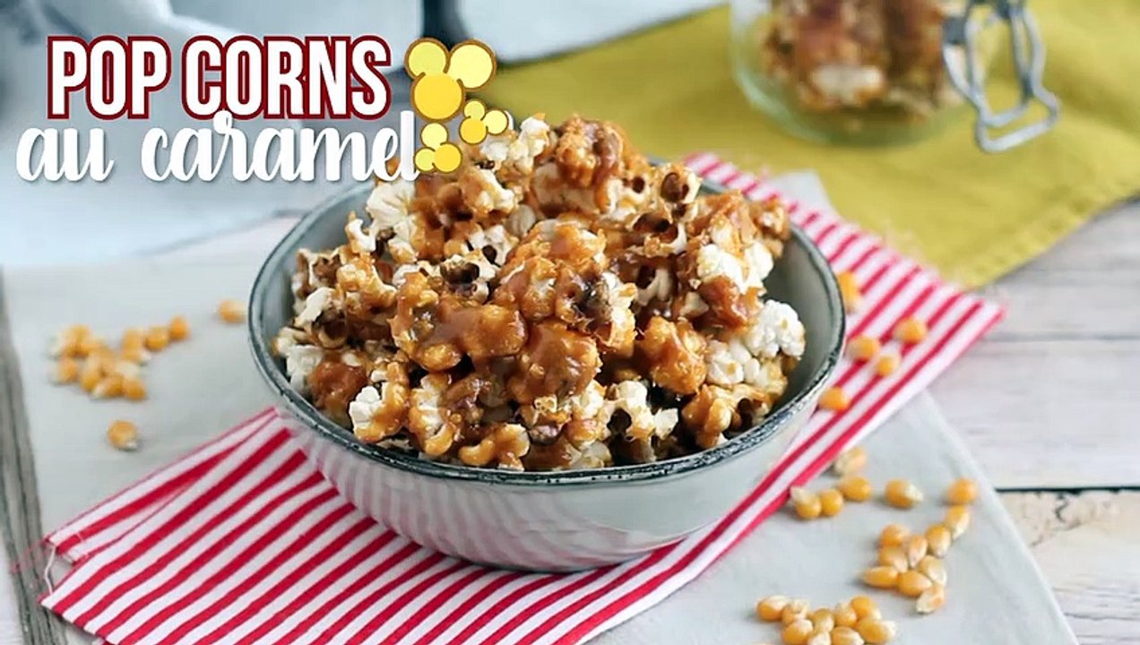 Pop corns au caramel