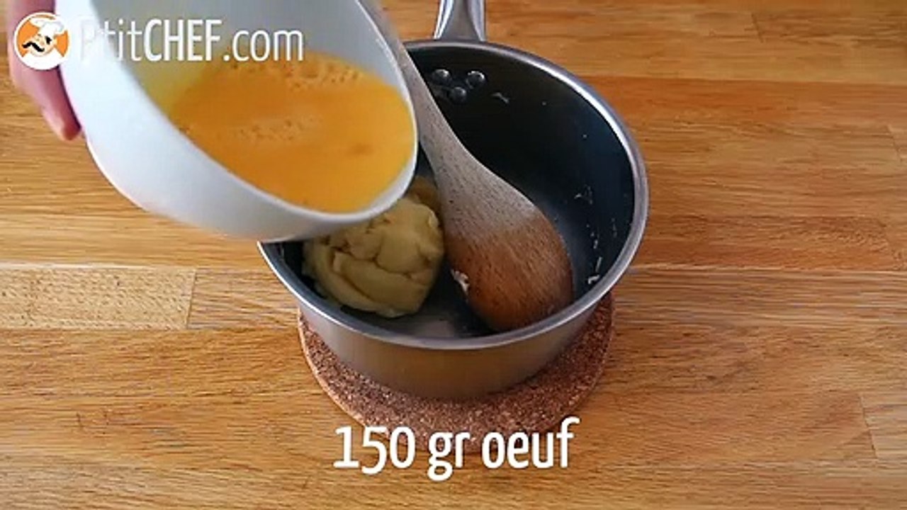 Choux craquelin à la crème à la vanille