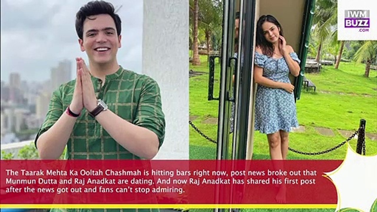 Viral Raj Anadkat shares first post on social media after news of dating Munmun Dutta comes out,